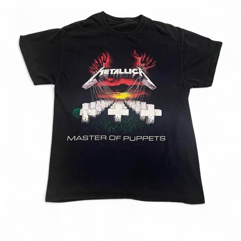 Metallica Master Of Puppets Reprint T-Shirt Men's Size Medium Rock Goth Skate